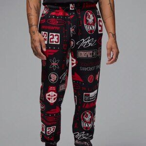 Jordan Essentials AOP Printed Fleece Jogger Pants HM7257-010 Men's SZ XL